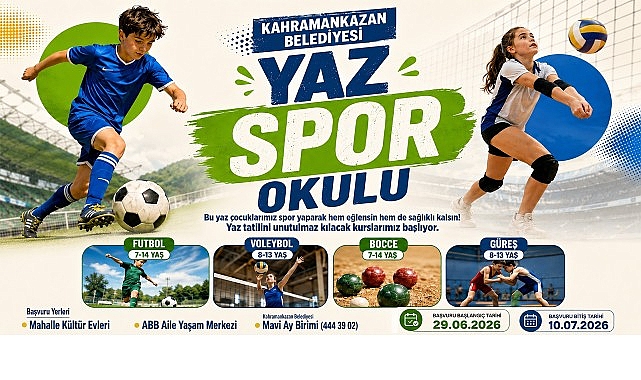 Yaz Spor Okulu Kayıtları Başladı