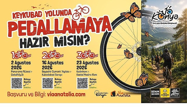 Avrupa Bisiklet Başkenti Konya'da Bisiklet Turları Ağustos Ayında da Devam Edecek