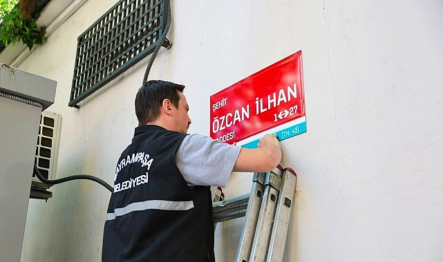Bayrampaşa Belediyesi'nden şehit Özcan İlhan'a anlamlı vefa