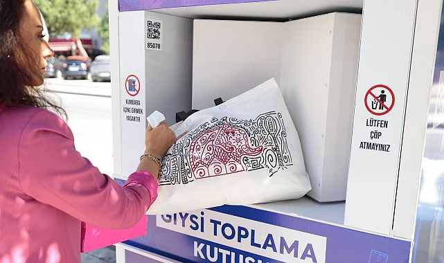 Konaklıların eski giysileri çöpe değil geri dönüşüme gidiyor