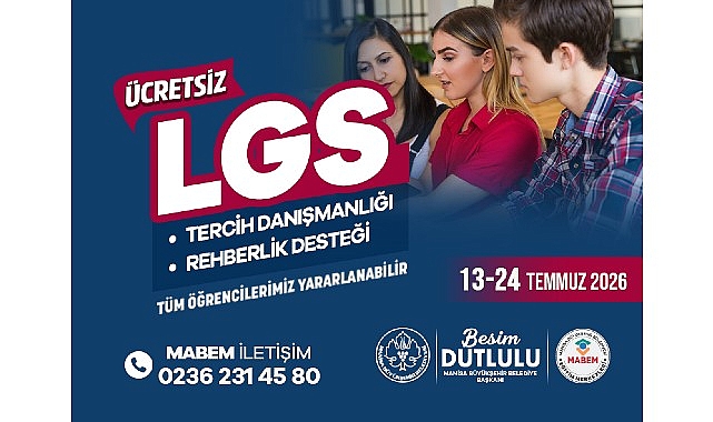 Manisa Büyükşehir'den LGS Adaylarına Ücretsiz Tercih Desteği
