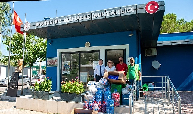 'Mavi Kapak' kampanyasına muhtarlardan 550 kilogramlık destek
