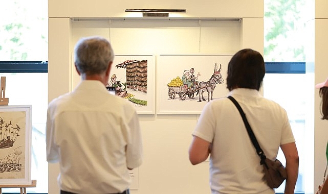 Osmangazi'de Göçün Hikayelerini Karikatürlerle Anlatan Sergi