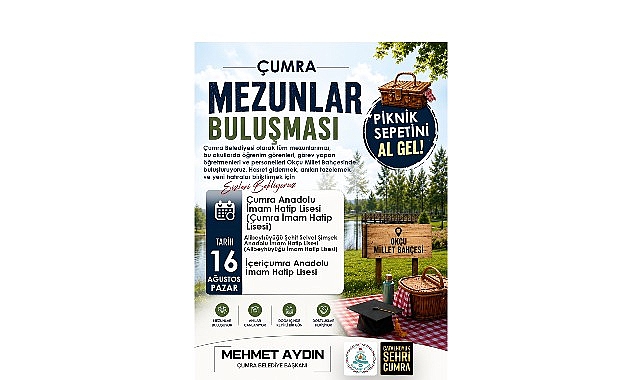 Türkiye'de ve Çumra'da Bir İlk: Çumra Mezunlar Buluşması Başlıyor