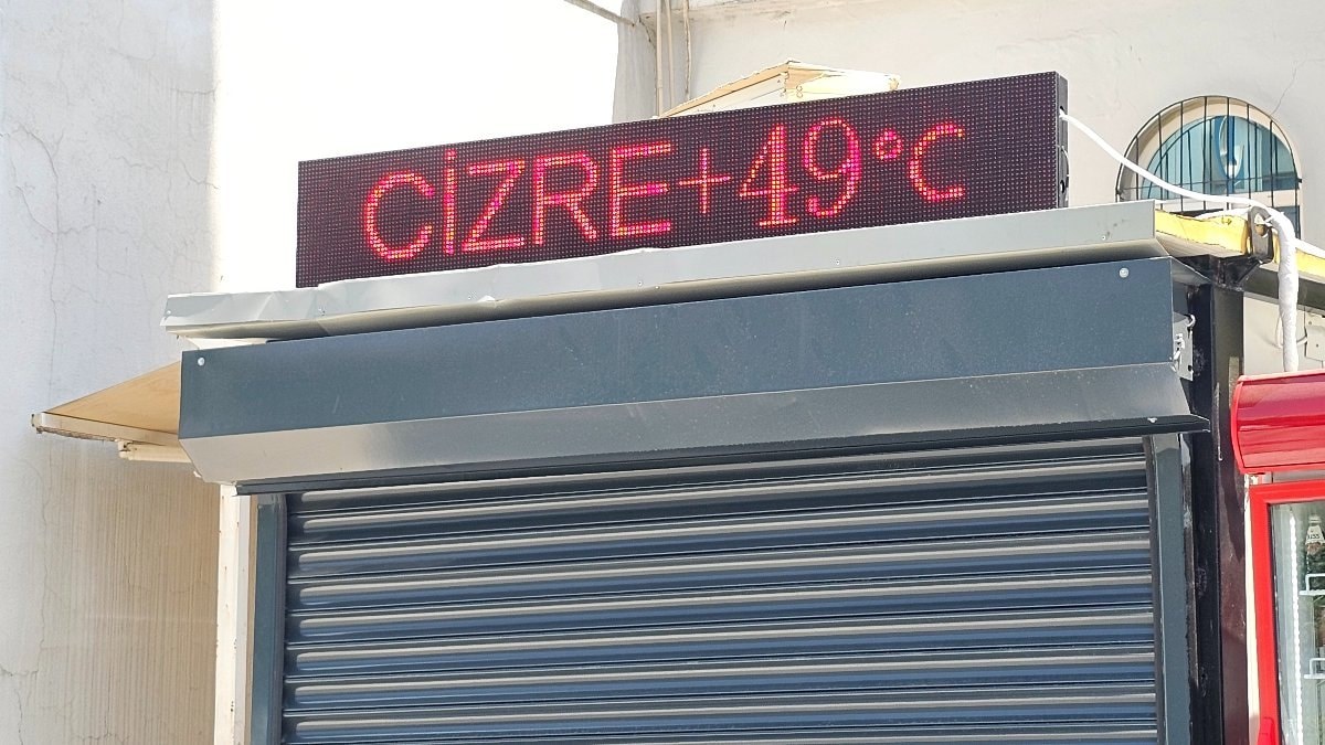 Şırnak'ta termometre 49 dereceyi gösterdi