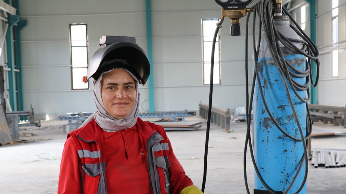 Erzurum'da 30 yıldır kaynakçılık yapıyor
